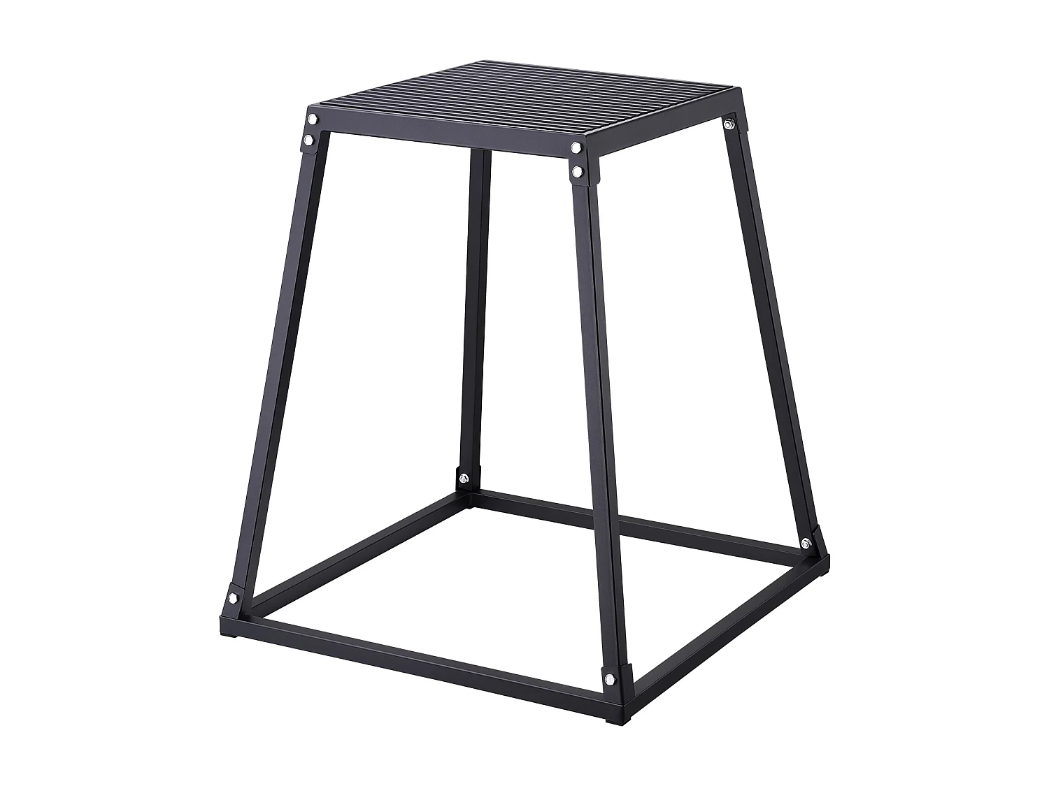 Caixa de Pliometria SucceBuy 30/46/61/76cm Caixa de Salto Pliométrico Fitness Preto para Exercício