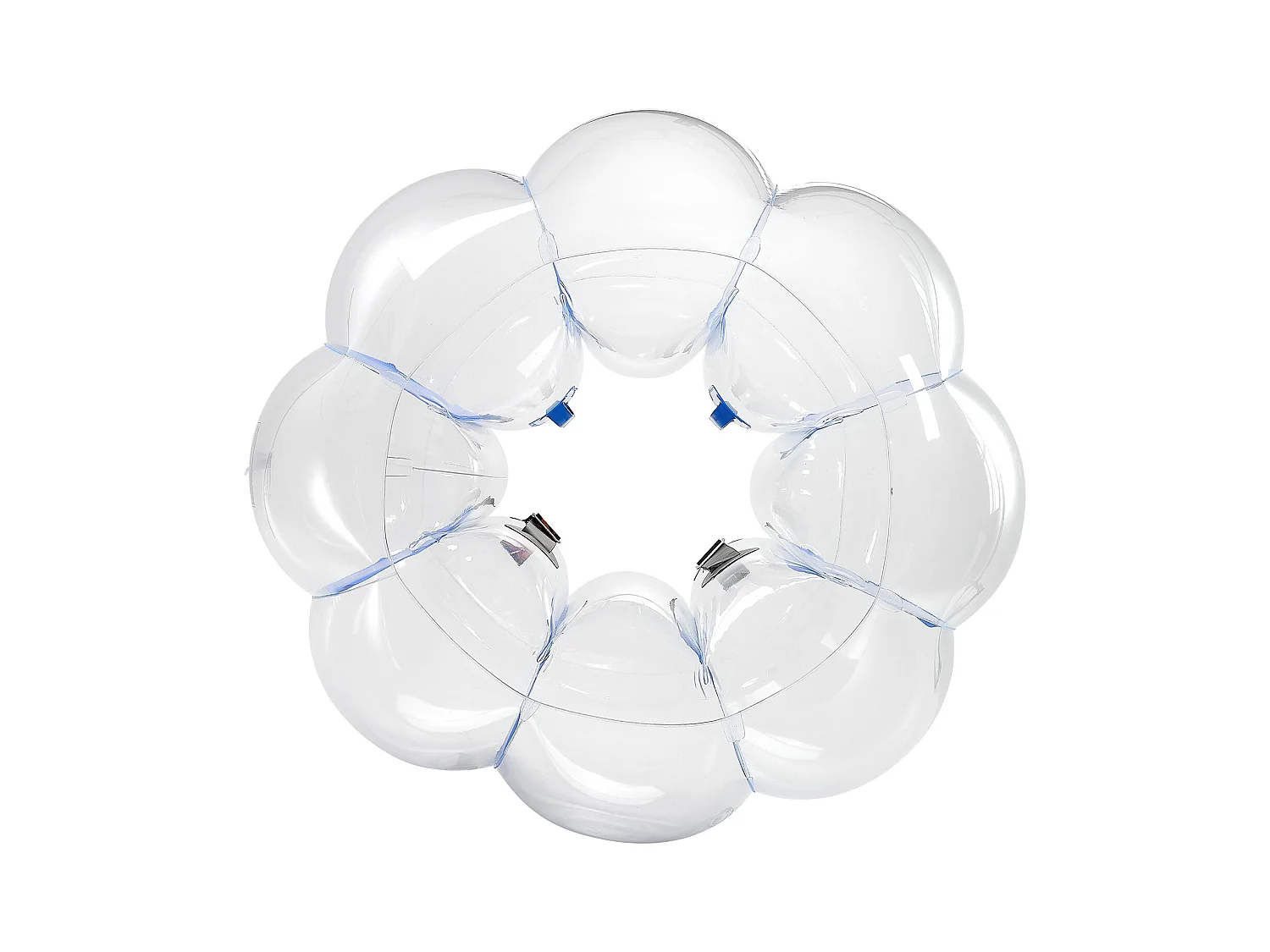 Ballon Pare-Chocs Gonflable SucceBuy (1 Pièce) 1,2 m, Ballon à Bulles en PVC Durable de 0,5 mm d'Épaisseur pour les Jeux d'Équipe en Plein Air
