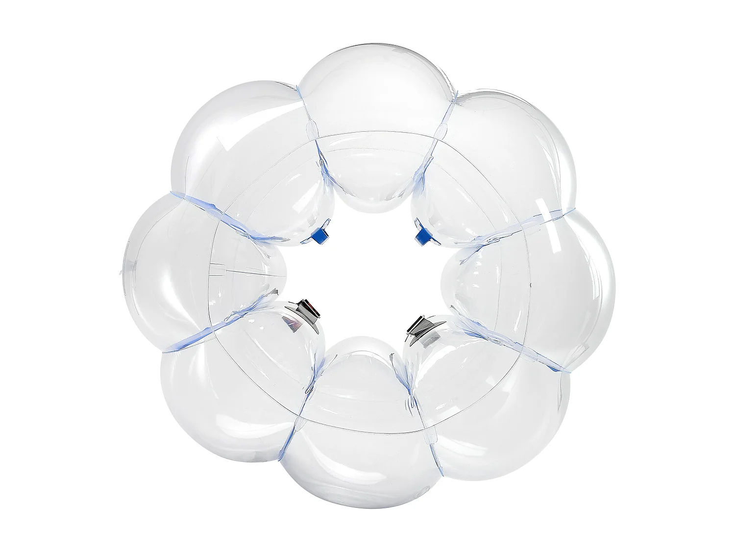 Ballon Pare-Chocs Gonflable SucceBuy (1 Pièce) 1,2 m, Ballon à Bulles en PVC Durable de 0,5 mm d'Épaisseur pour les Jeux d'Équipe en Plein Air