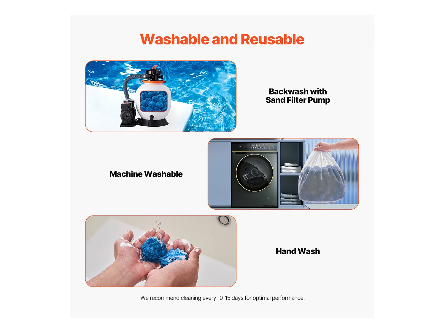 Boules Filtrantes pour Piscine, SucceBuy Boules Filtrantes pour Piscine 1.83 kg Bleues pour Filtre à Sable pour Piscine