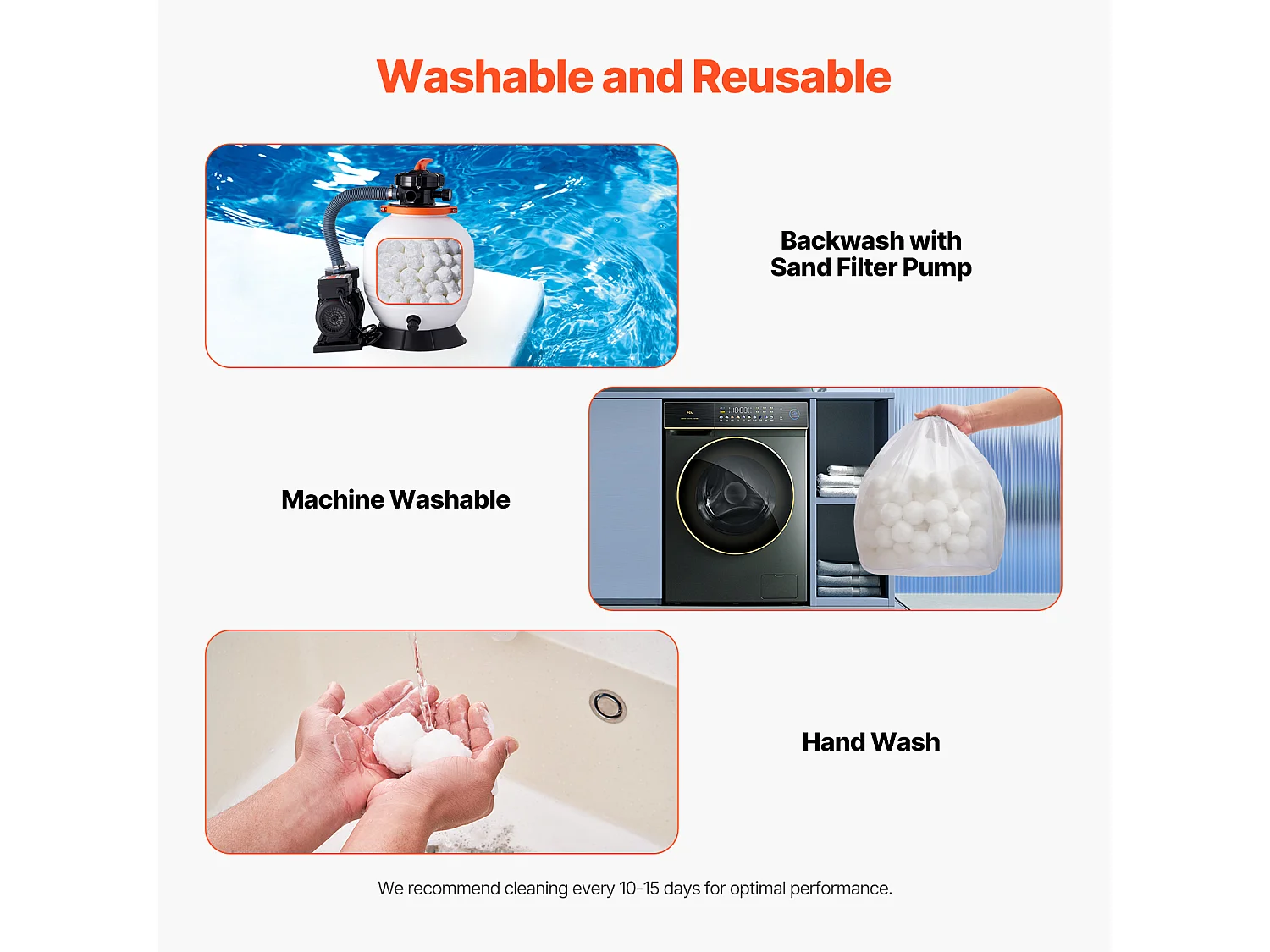 Boules Filtrantes pour Piscine, SucceBuy Boules de Filtre de Piscine de 2.1 kg, Médias Réutilisables de Filtre de Sable pour Piscines