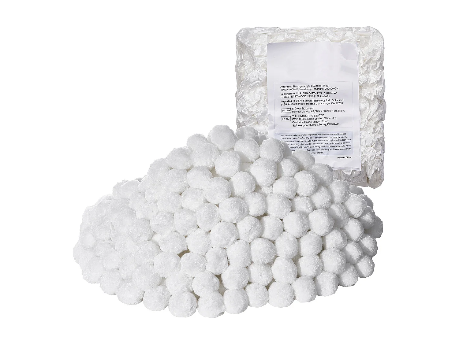 Boules Filtrantes pour Piscine, SucceBuy Boules de Filtre de Piscine de 2.1 kg, Médias Réutilisables de Filtre de Sable pour Piscines