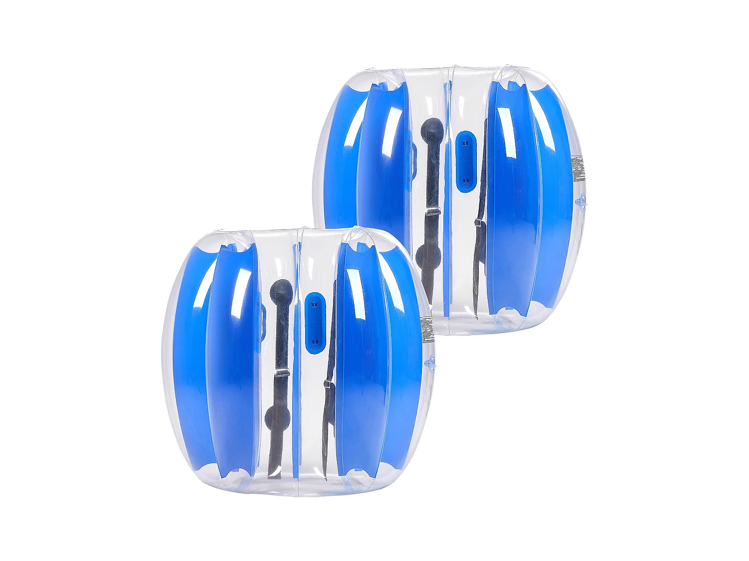 Nadmuchiwane Bumper Balls SucceBuy (2 Sztuki) 0,9 m, Wytrzymałe Piłki do Zderzeń z PVC o Grubości 0,3 mm z Niebieskimi Paskami, Idealne do Sportu