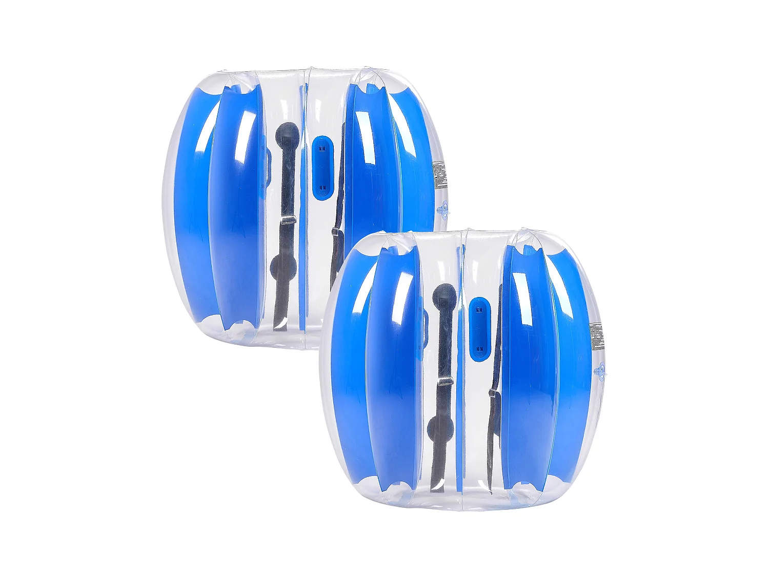 Nadmuchiwane Bumper Balls SucceBuy (2 Sztuki) 0,9 m, Wytrzymałe Piłki do Zderzeń z PVC o Grubości 0,3 mm z Niebieskimi Paskami, Idealne do Sportu