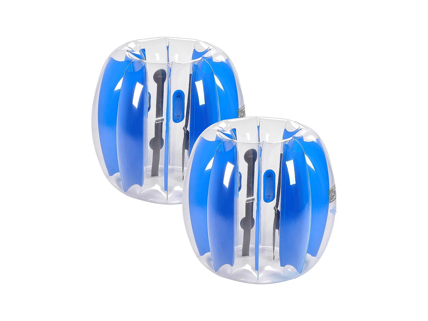 Nadmuchiwane Bumper Balls SucceBuy (2 Sztuki) 0,9 m, Wytrzymałe Piłki do Zderzeń z PVC o Grubości 0,3 mm z Niebieskimi Paskami, Idealne do Sportu