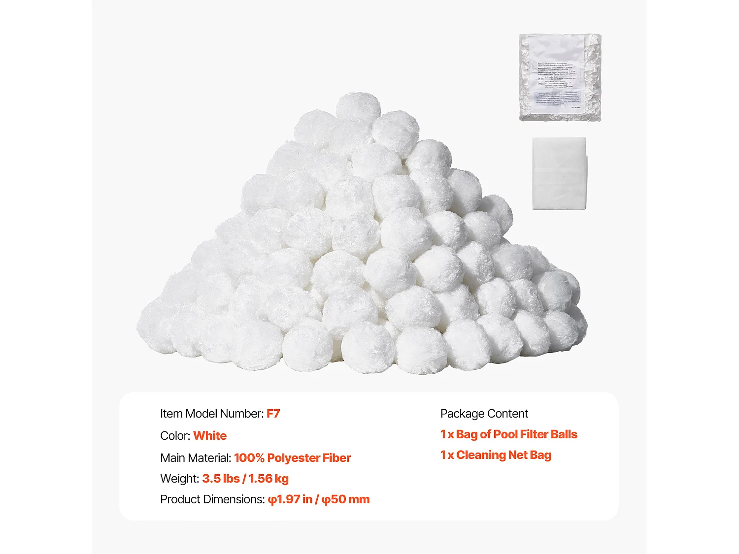 Boules Filtrantes pour Piscine, SucceBuy Boules Filtrantes de Piscine 1.56 kg pour Filtre à Sable Réutilisable pour Piscine