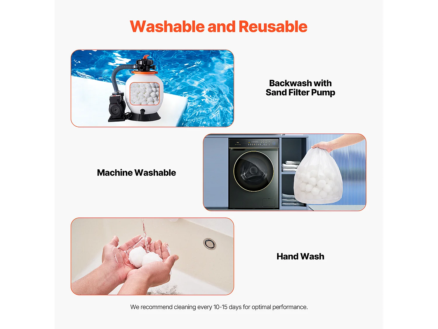 Boules Filtrantes pour Piscine, SucceBuy Boules Filtrantes de Piscine 1.56 kg pour Filtre à Sable Réutilisable pour Piscine