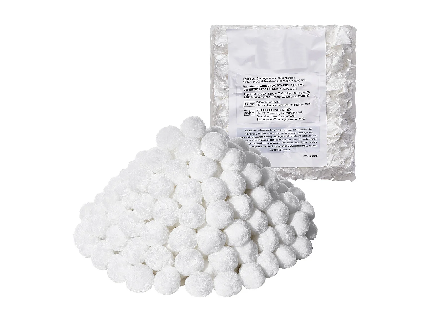 Boules Filtrantes pour Piscine, SucceBuy Boules Filtrantes de Piscine 1.56 kg pour Filtre à Sable Réutilisable pour Piscine