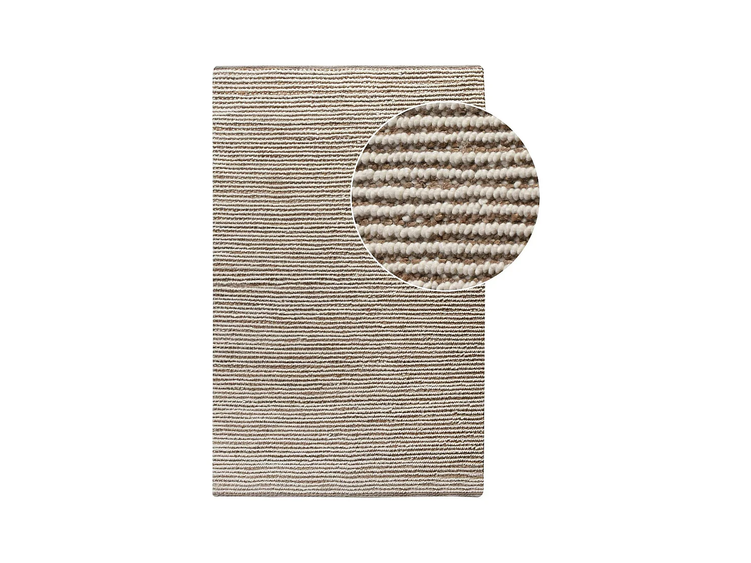 Tapis bohème en jute et laine texturé 200x300 cm FEZ