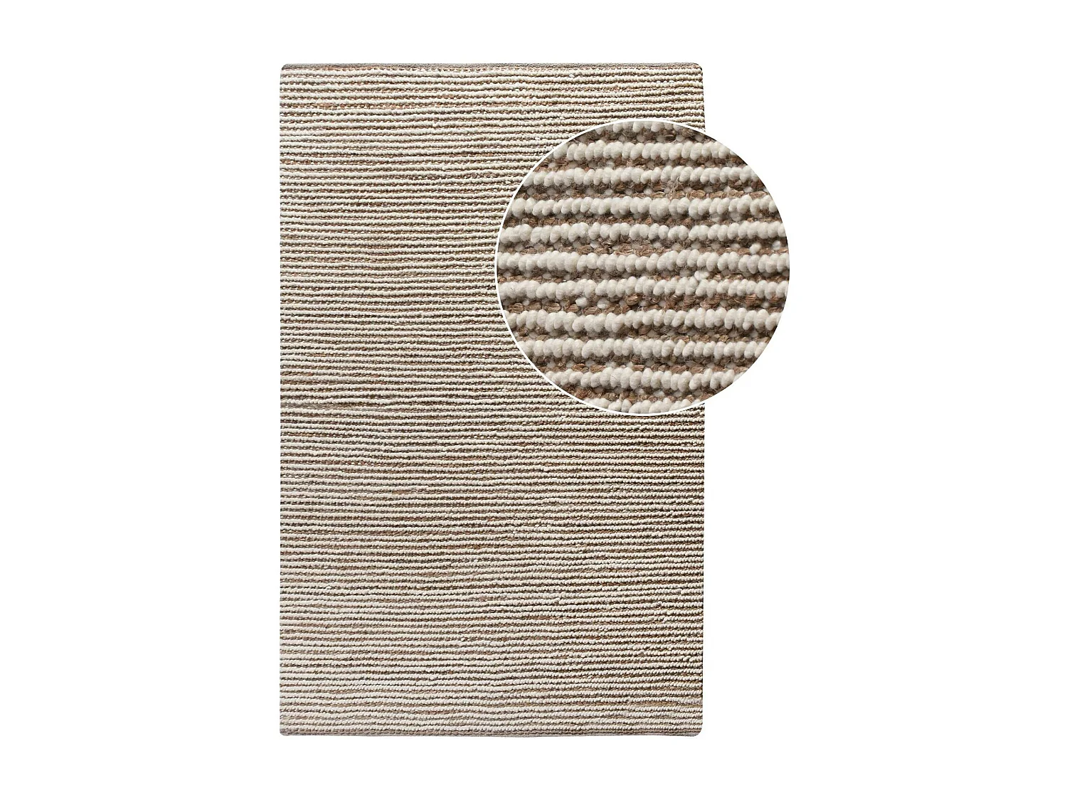 Tapis bohème en jute et laine texturé 200x300 cm FEZ