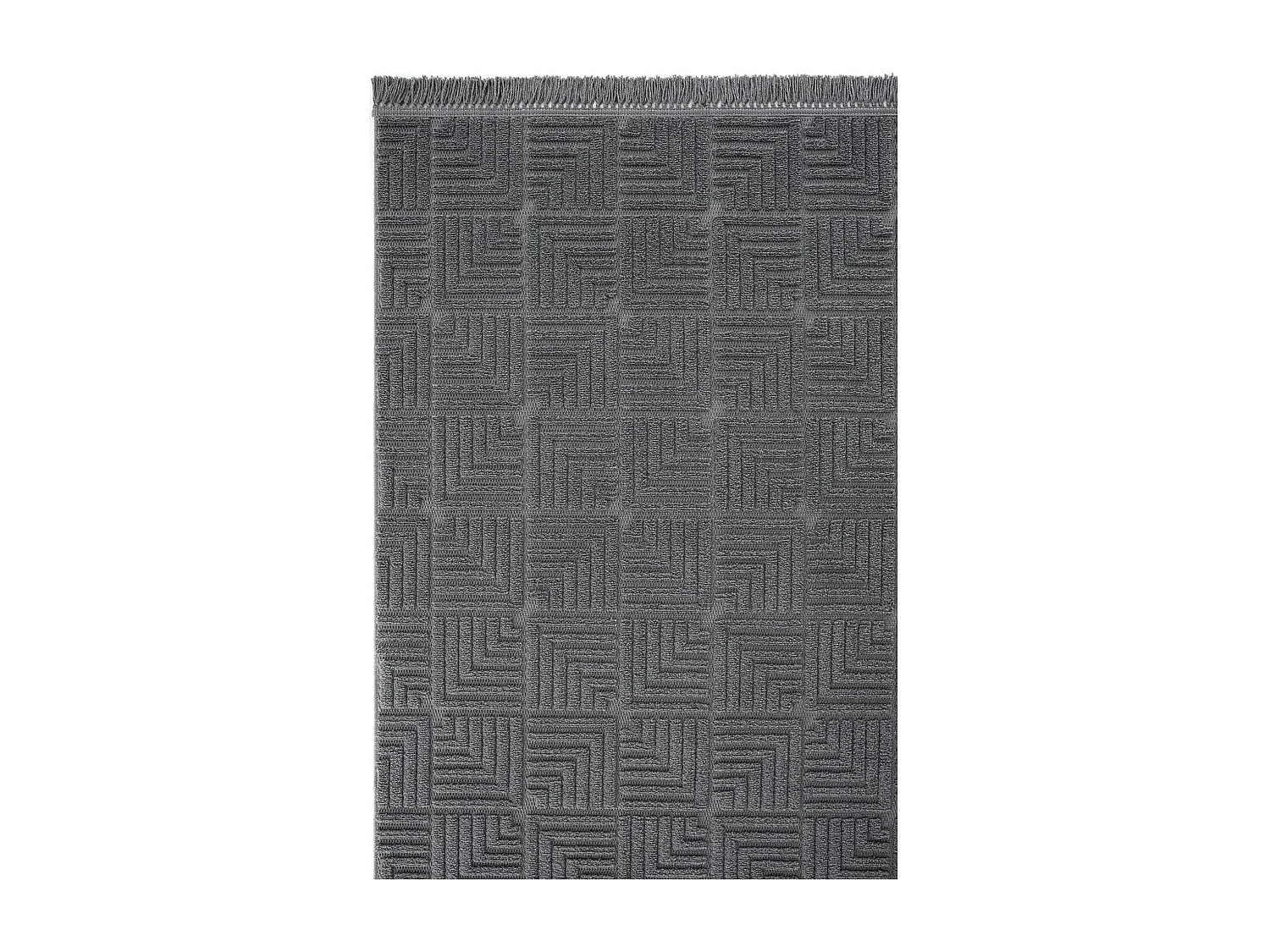 Tapis gris foncé – motif carré, 120x180 cm ISTANBUL