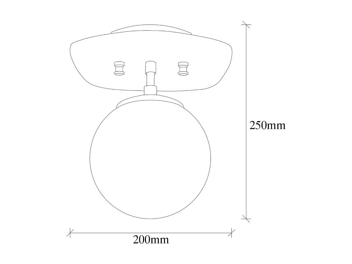 Plafonnier globe – finition dorée chic SIERRE