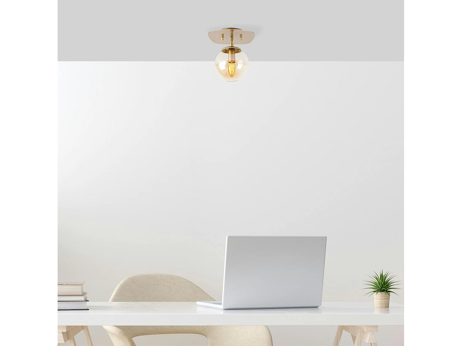 Plafonnier en verre – petit globe design SIERRE