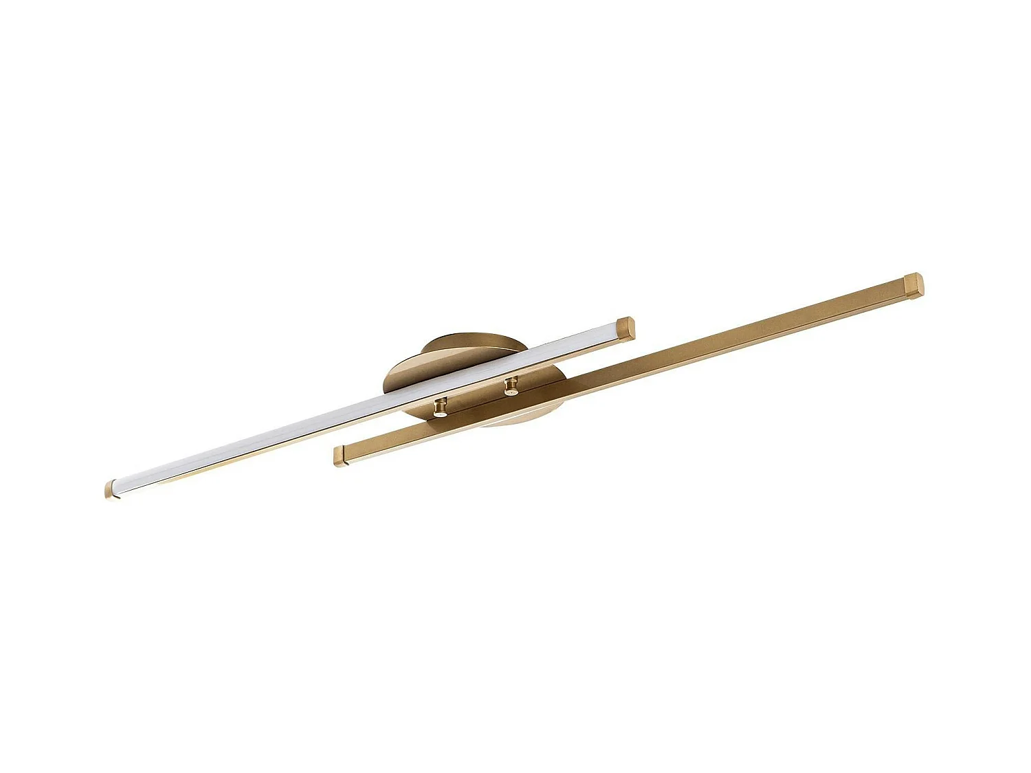 Plafonnier design LED - 2 barres métal doré VIESTE