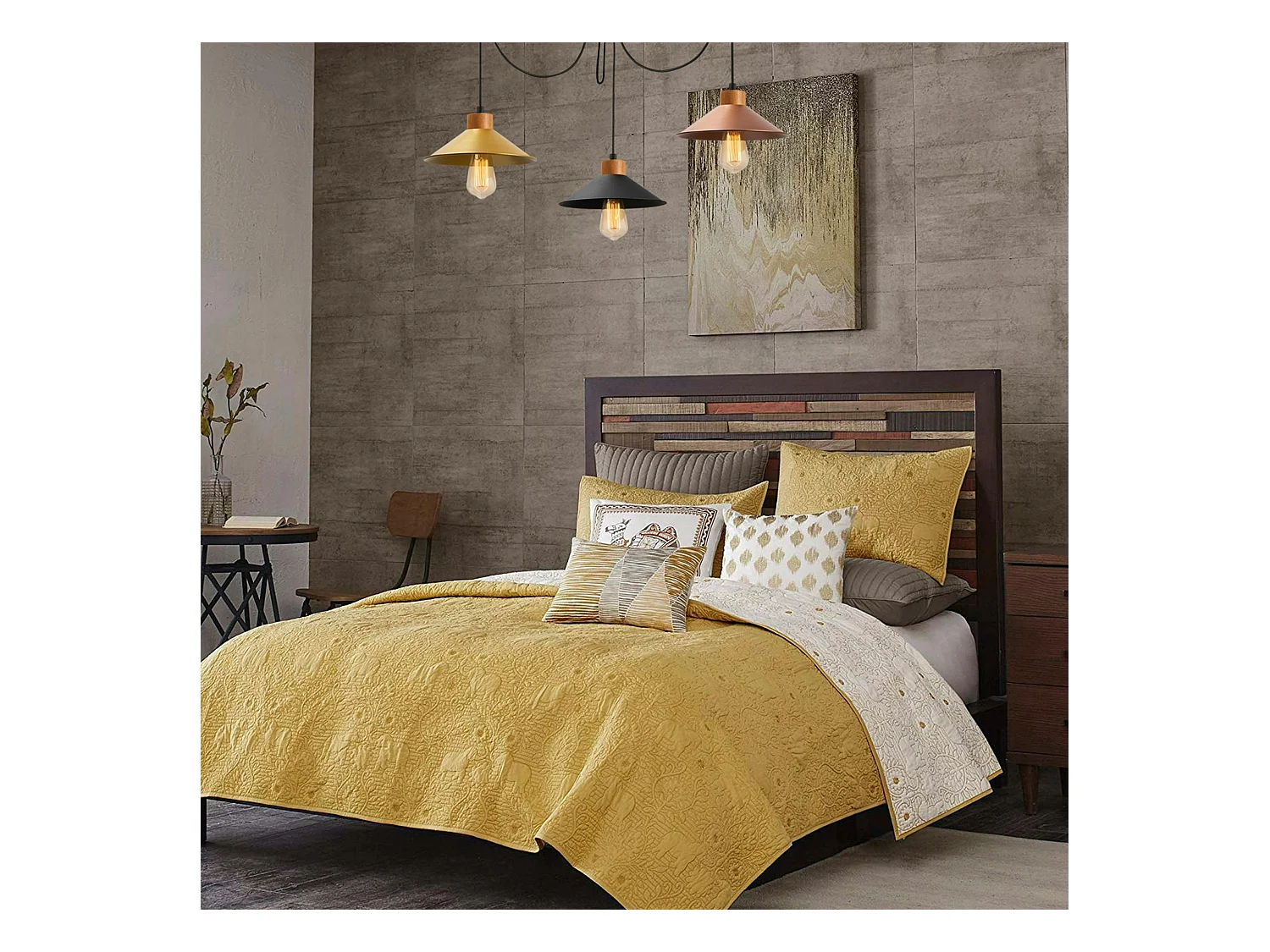 Suspension salon design - style araignée noir et or IGDIR