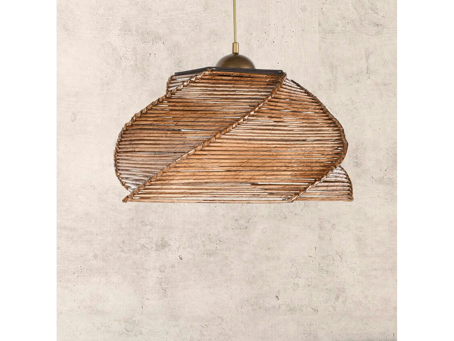 Suspension bohème forme ronde - spirale ø36 cm OLTEN