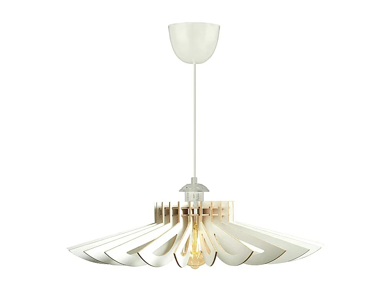 Suspension blanche moderne - forme florale BIEL