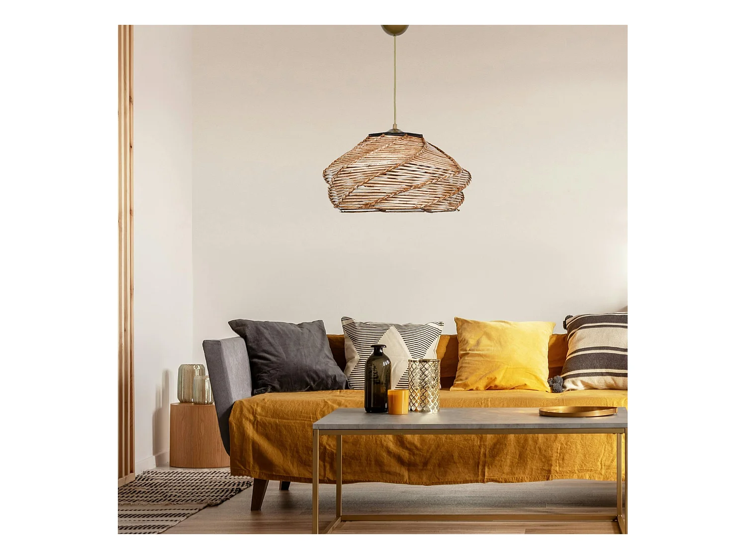 Suspension bohème forme ronde ø36 cm OLTEN