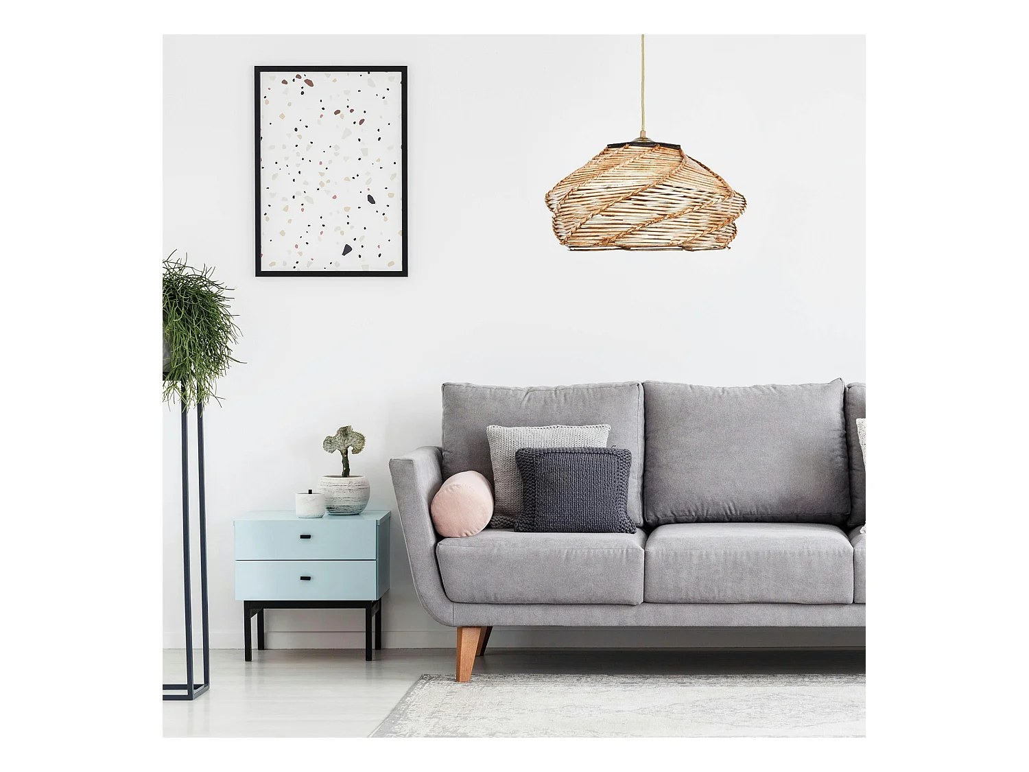 Suspension bohème forme ronde ø36 cm OLTEN