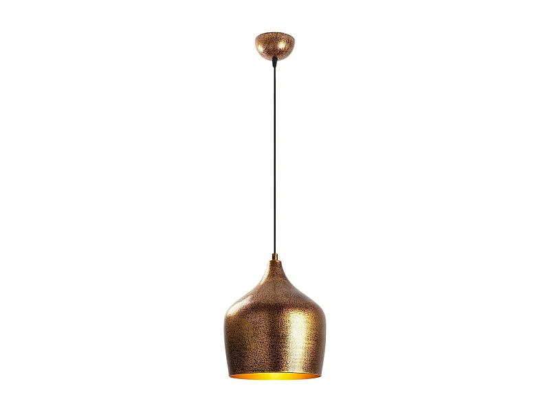 Suspension vintage cuisine – métal moucheté cuivré SILE
