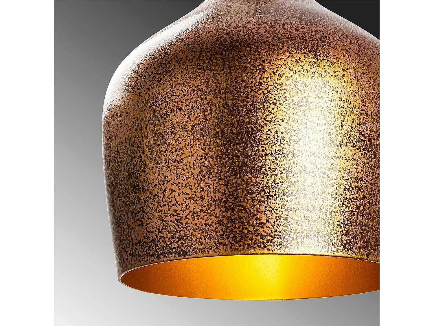 Suspension vintage cuisine – métal moucheté cuivré SILE