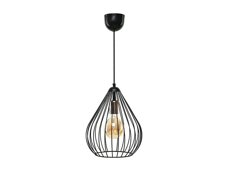 Suspension noire filaire design ERZIN