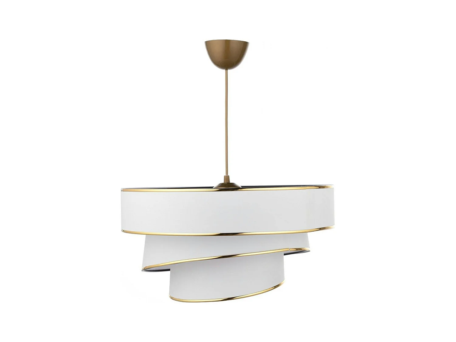 Suspension moderne blanche - abat-jour triple, moderne ZURICH