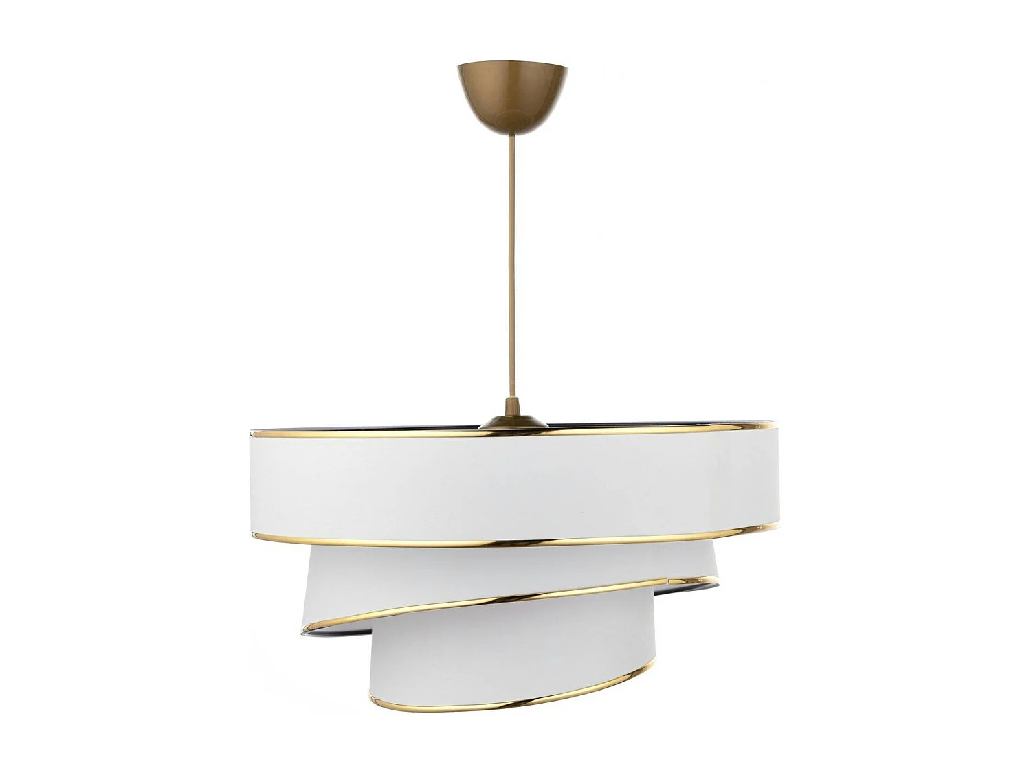 Suspension moderne blanche - abat-jour triple, moderne ZURICH