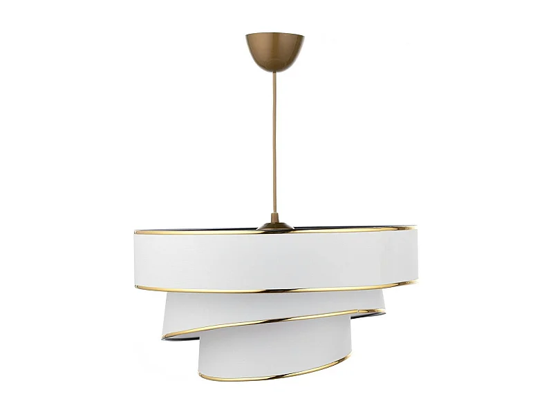 Suspension moderne blanche - abat-jour triple, moderne ZURICH
