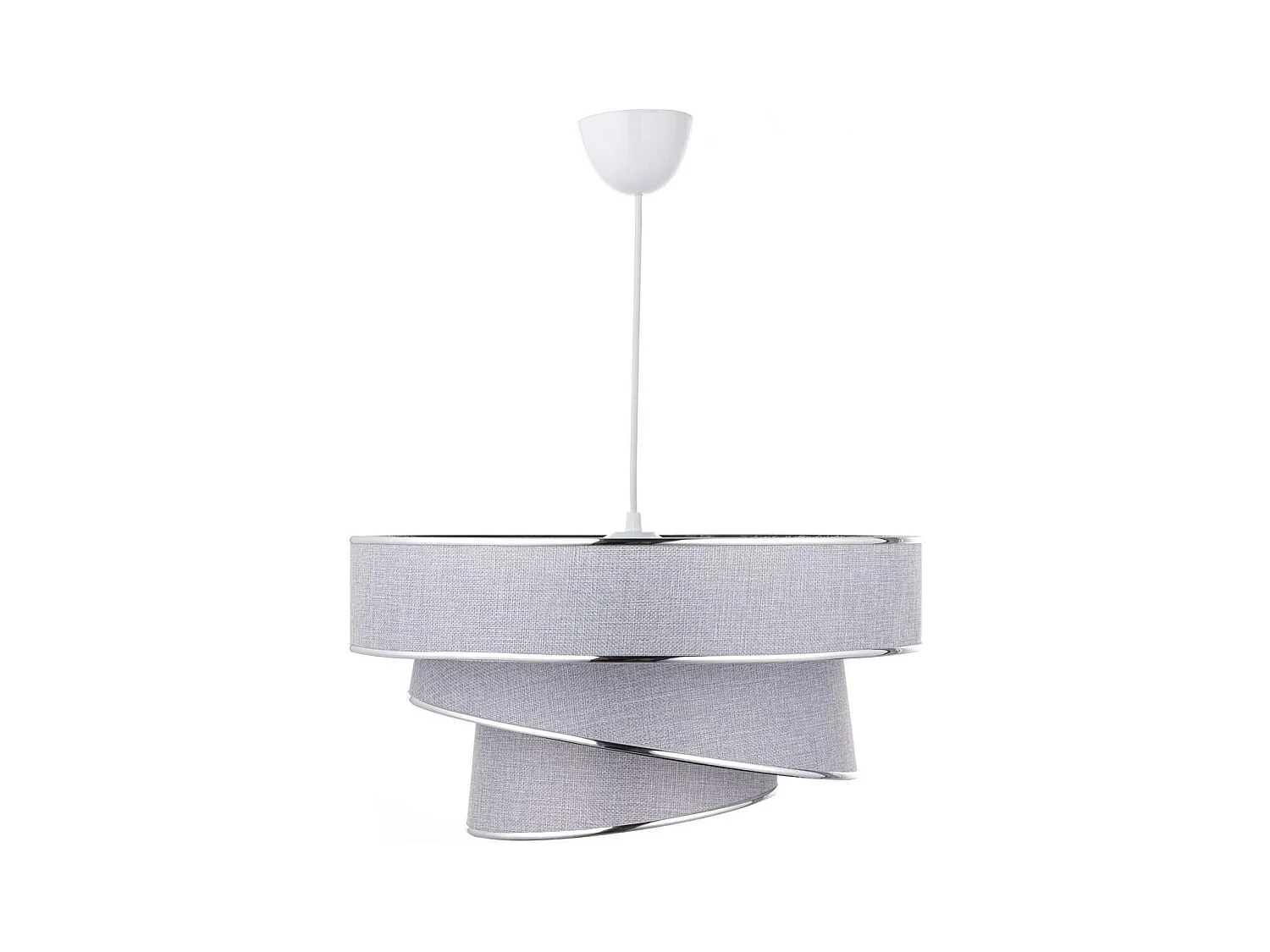 Suspension moderne grise - abat-jour triple ZURICH