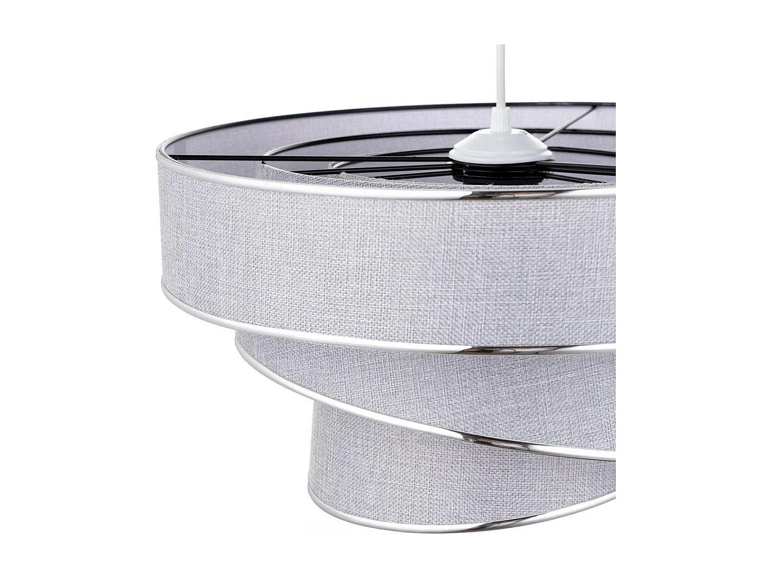 Suspension moderne grise - abat-jour triple ZURICH