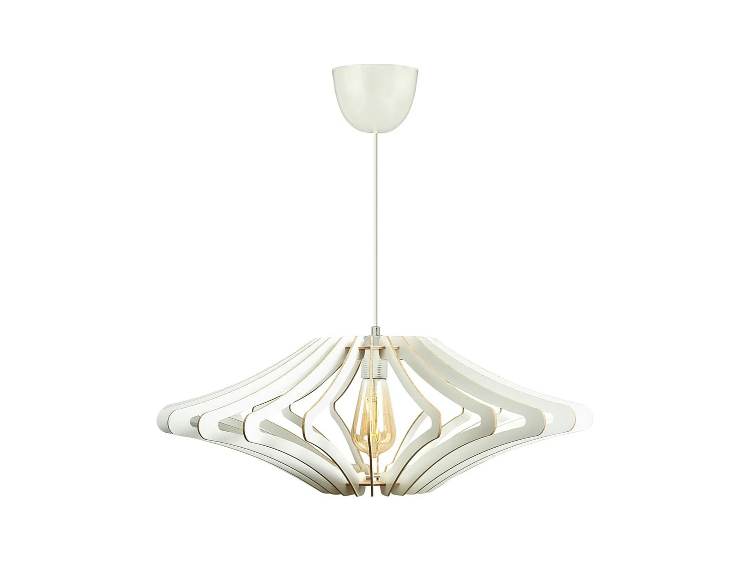 Suspension blanche moderne - forme graphique BIEL