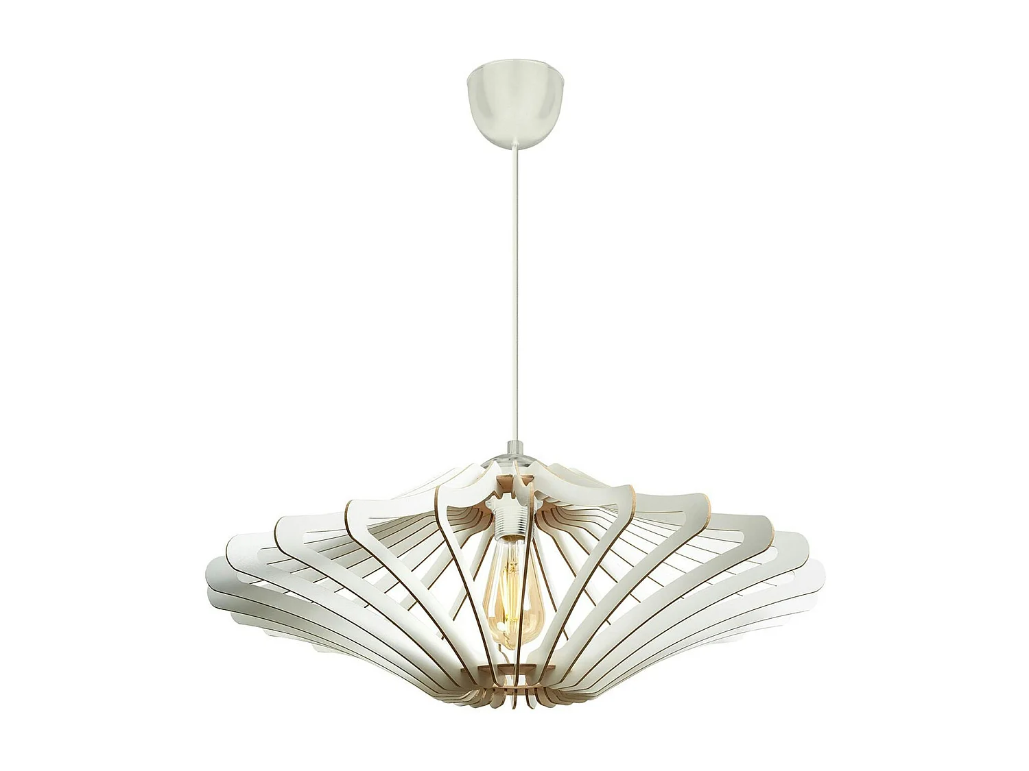 Suspension blanche moderne - forme graphique BIEL