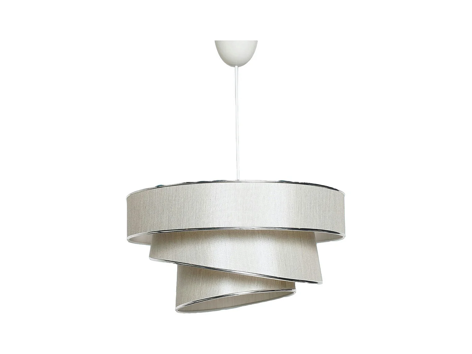 Suspension moderne beige - abat-jour triple ZURICH
