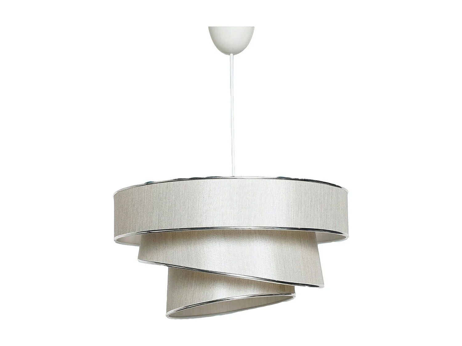 Suspension moderne beige - abat-jour triple ZURICH