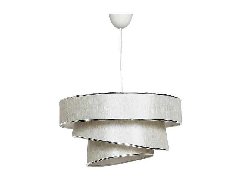 Suspension moderne beige - abat-jour triple ZURICH