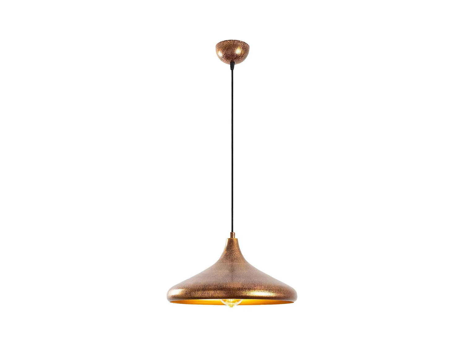 Suspension design cuivrée – forme soucoupe SILE