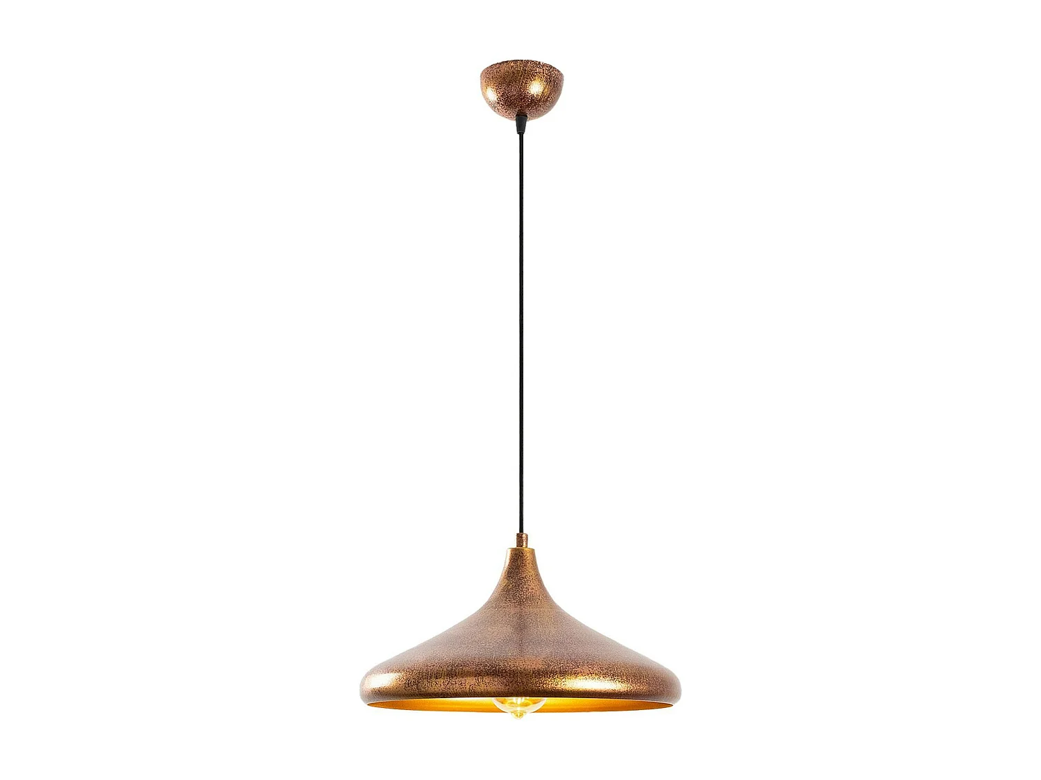 Suspension design cuivrée – forme soucoupe SILE