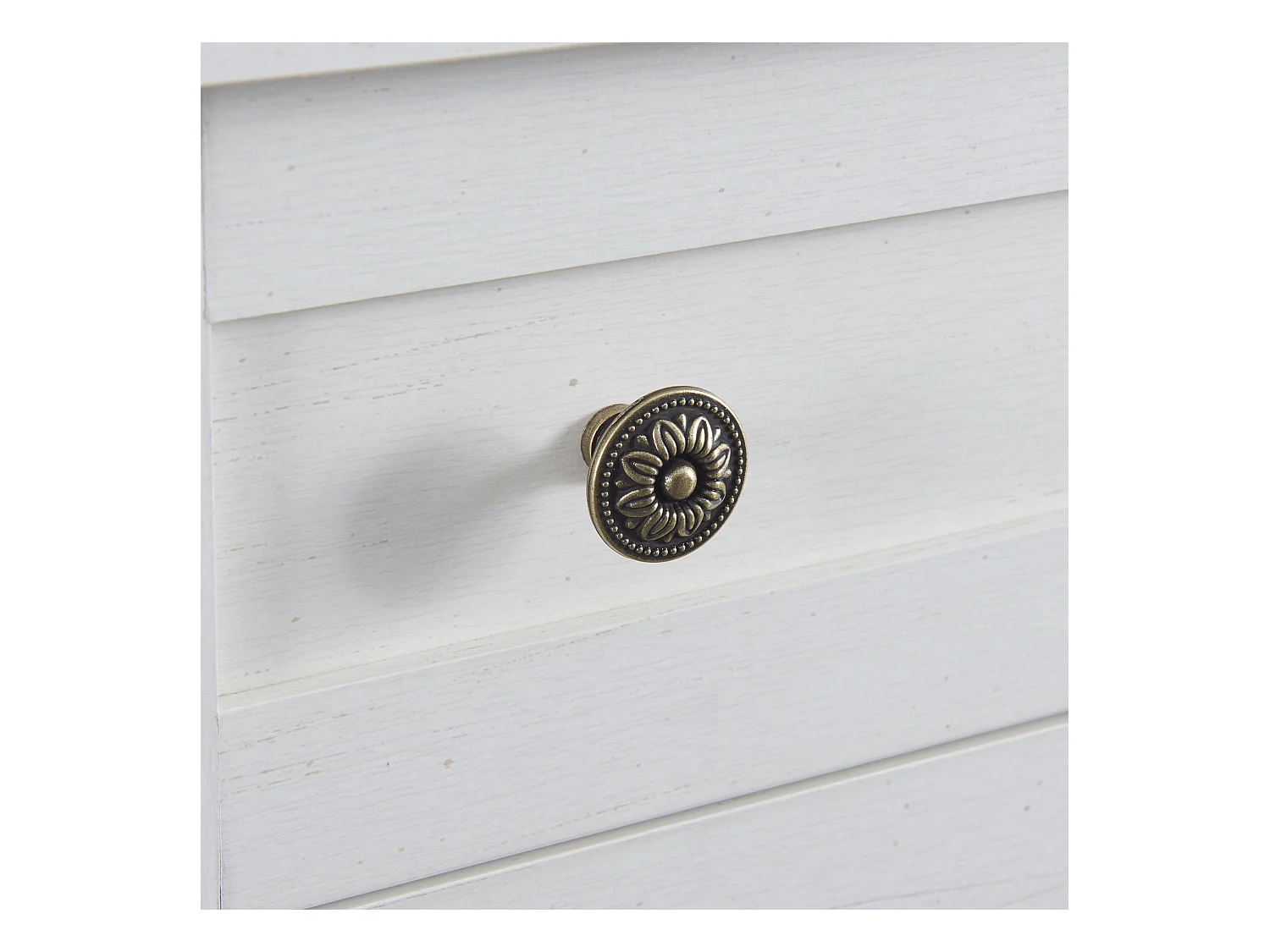 Wit dressoir met 2 lades en 4 deuren, veel opbergruimte, eenvoudige stijl