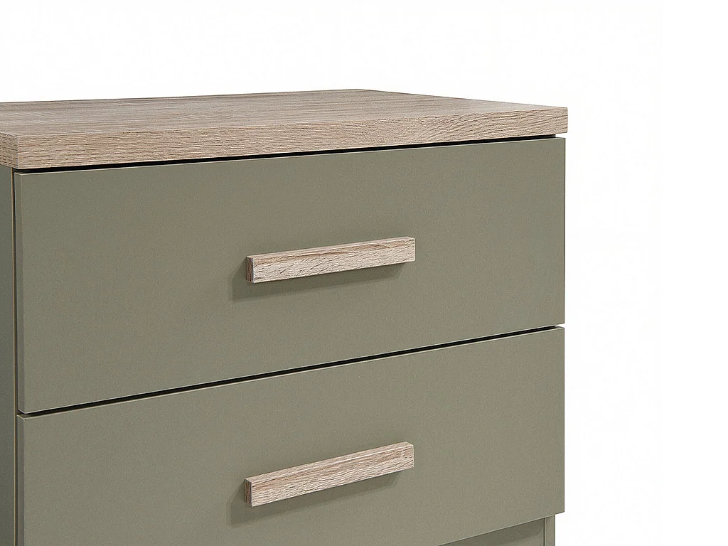 Table de chevet avec 2 tiroirs – Vert - SKAIDO