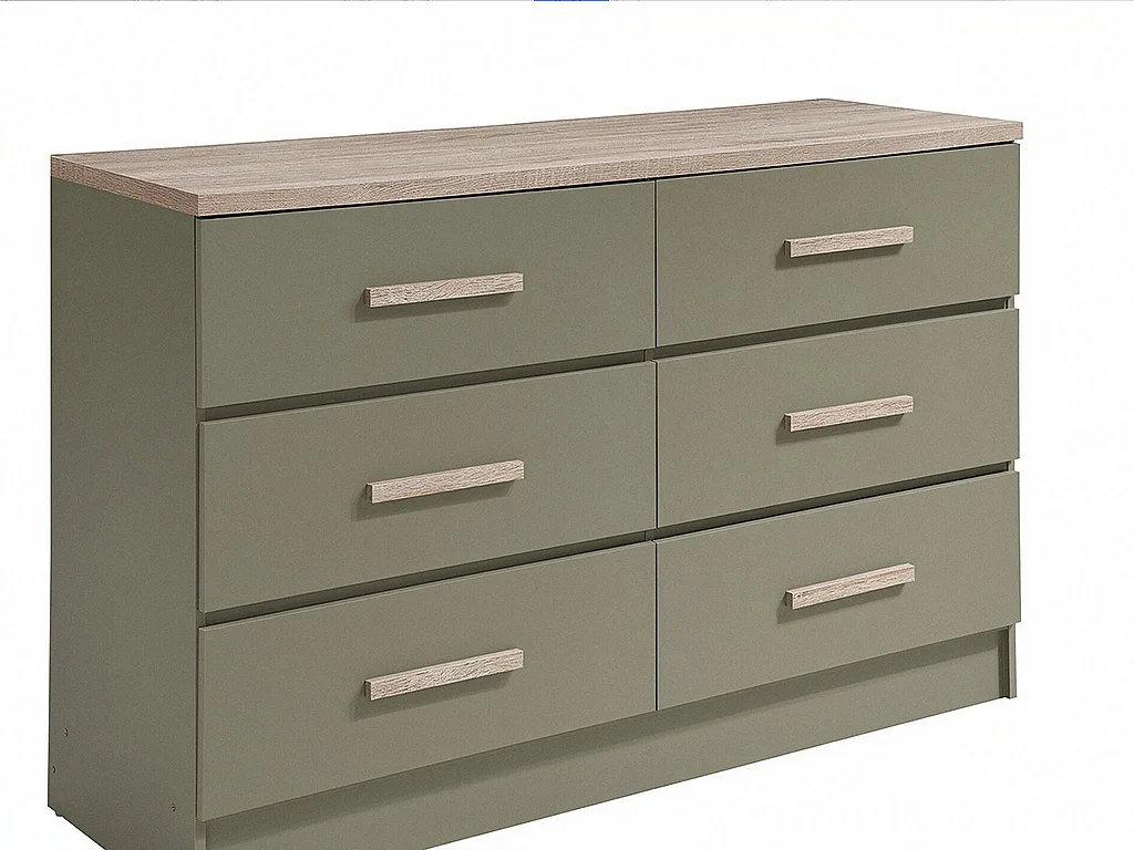 Commode 6 tiroirs – Vert - SKAIDO