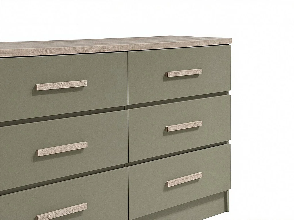 Commode 6 tiroirs – Vert - SKAIDO