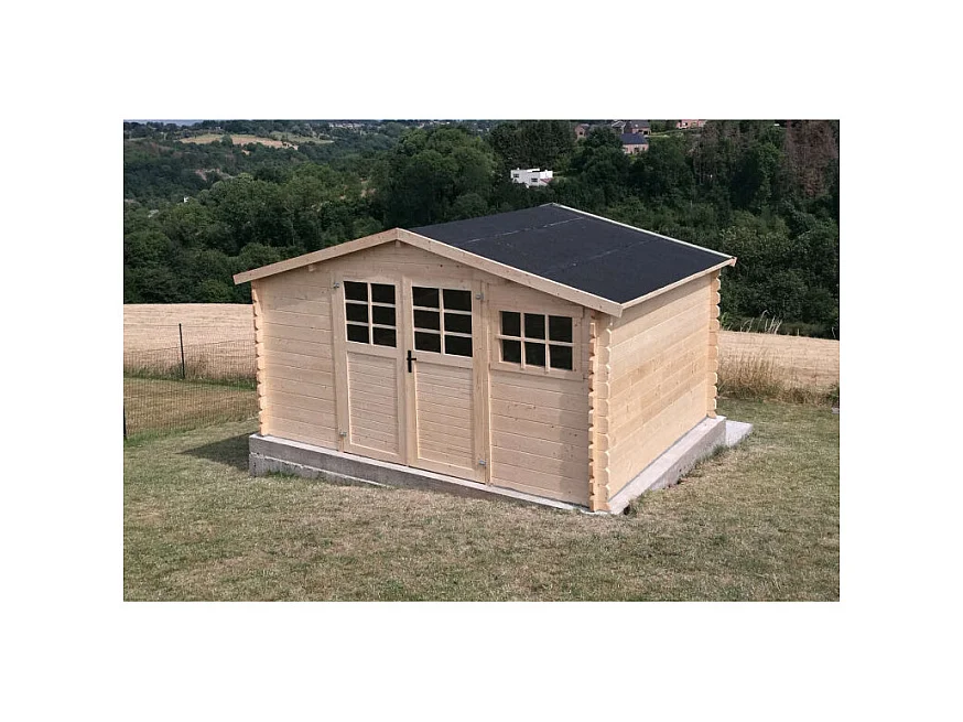 Abri Jardin Solid ROBINSON 11.56m² - 388x298cm - Madriers 34mm