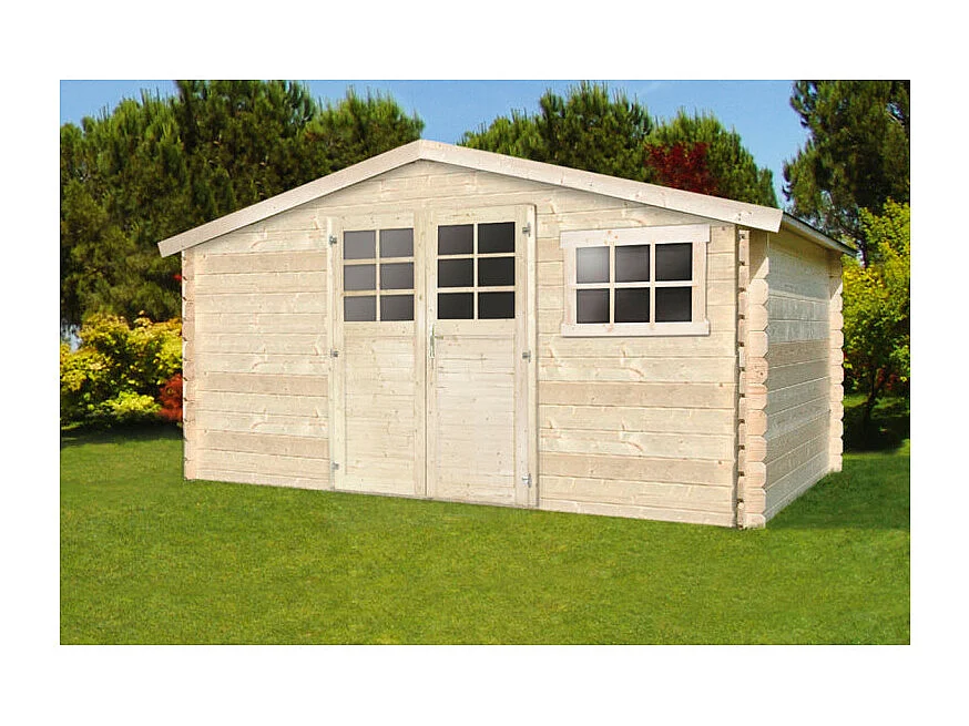 Abri Jardin Solid ROBINSON 11.56m² - 388x298cm - Madriers 34mm