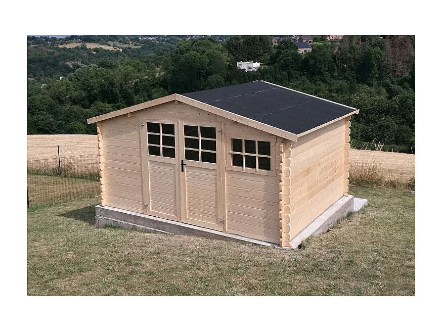 Abri Jardin Solid ROBINSON 11.56m² - 388x298cm - Madriers 34mm