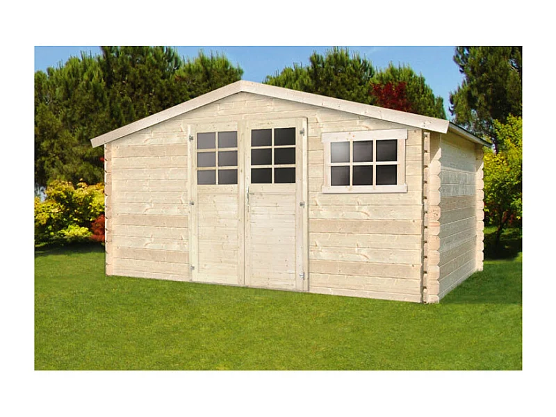 Abri Jardin Solid ROBINSON 11.56m² - 388x298cm - Madriers 34mm