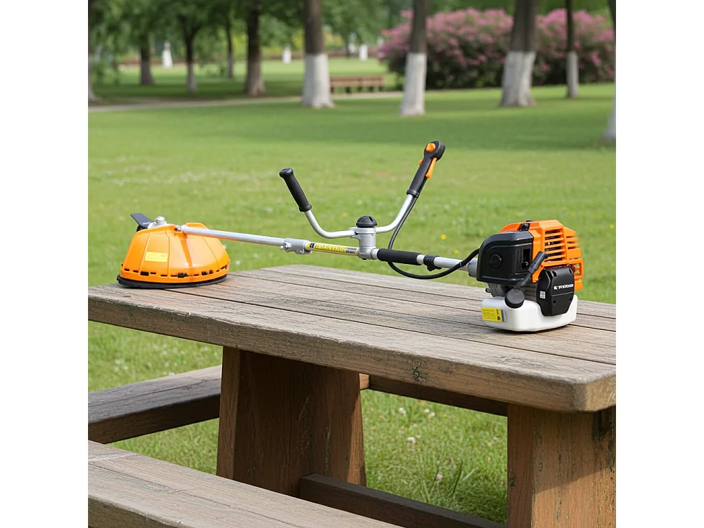 Débroussailleuse thermique 52 cm³ - 3 lames + 1 tête double fil - CHESTER