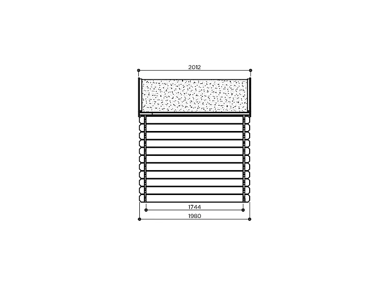 Abri de Jardin Solid Nina 5.9m² - 28mm (298x198cm)