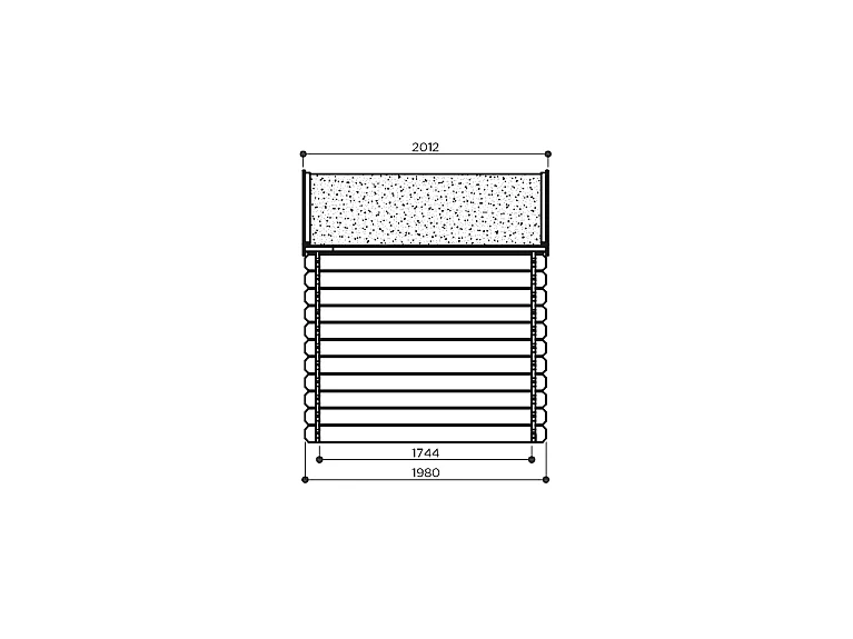 Abri de Jardin Solid Nina 5.9m² - 28mm (298x198cm)