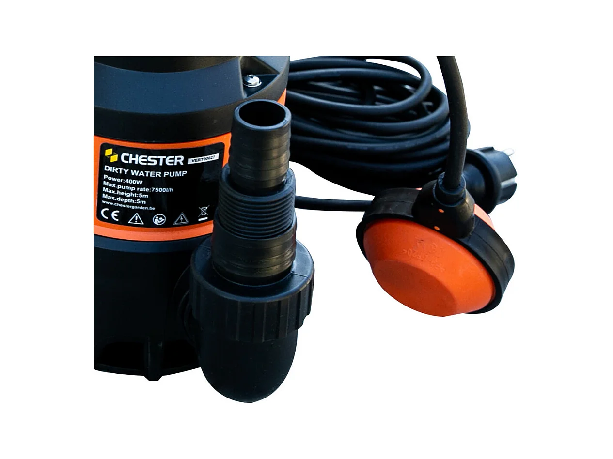 Pompe pour eaux chargées 400 w avec flotteur - CHESTER